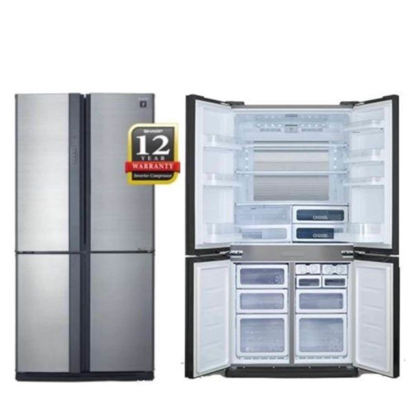 Sharp Double French Refrigerator 700L SJF85VMSS (Silver)